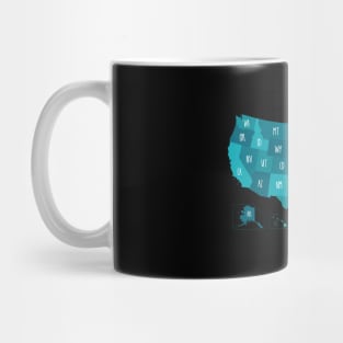 USA Map Mug